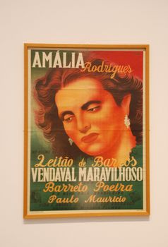 famous Fado singer exhibition of Amalia Rodrigues at Centro Cultural de Belem in Lisbon, photo taken on October 9th, 2009