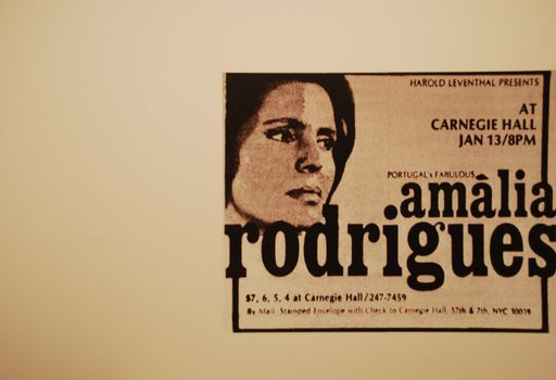 famous Fado singer exhibition of Amalia Rodrigues at Centro Cultural de Belem in Lisbon, photo taken on October 9th, 2009