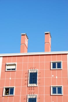 close up photo on a refurbished vintage building