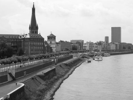 Duesseldorf panorama with river Rhein (Rhine), Germany