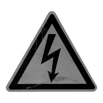 Signal of danger of death by electrocution following an electric shock