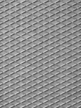 Diamond steel plate useful as a background