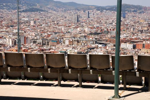 spectacular views of the city from a location in the mountains