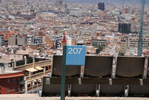 spectacular views of the city from a location in the mountains