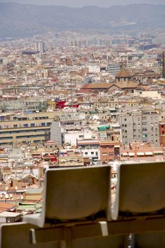 spectacular views of the city from a location in the mountains