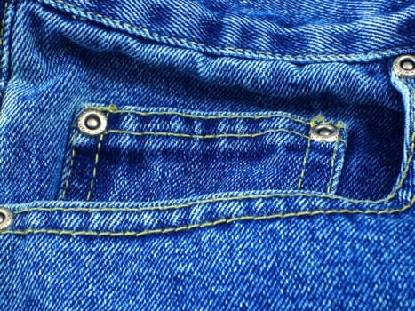 Details of blue jeans