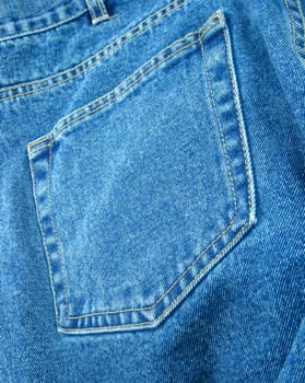 Details of blue jeans