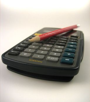 Pictures of a calculator used for financial transactions