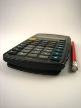 Pictures of a calculator used for financial transactions