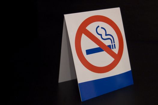 A Topical No Smoking Sign for Cafes and Restaurants