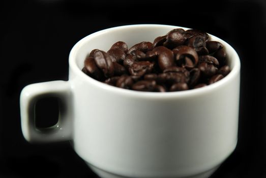 pictures of coffee beans inside the coffee cup