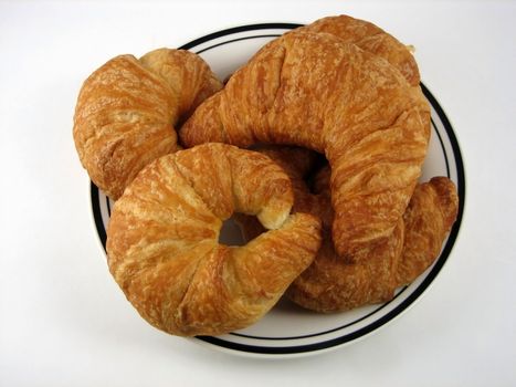 Pictures of croissants used for breakfast