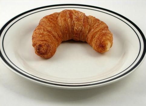 Pictures of croissants used for breakfast