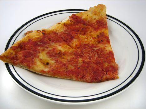 Pictures of pizza slices on a plate