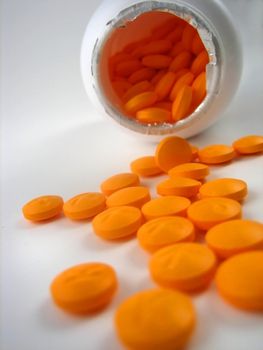 Close up pictures of medical pills