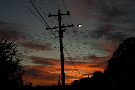 A Colourful Glowing Sky from an Australian Sunset