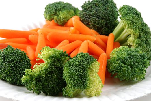 Stock pictures of vegetables ready to be eaten in a tray