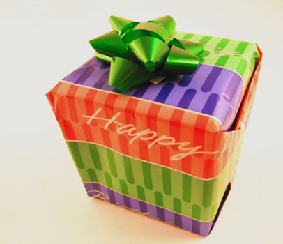 Boxes and wrapped gifts for a birthday or ohter celebration