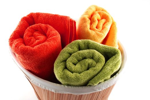 Stock pictures of bath towels and wash clothes