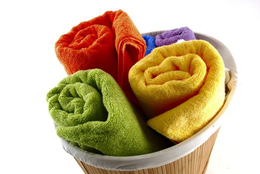 Stock pictures of bath towels and wash clothes