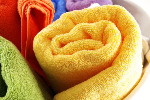 Stock pictures of bath towels and wash clothes