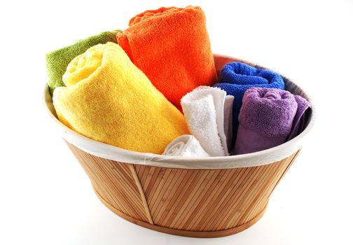 Stock pictures of bath towels and wash clothes