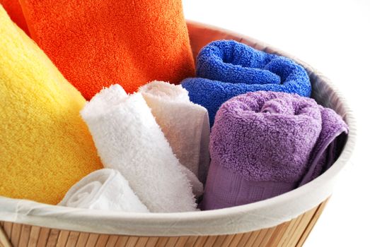 Stock pictures of bath towels and wash clothes