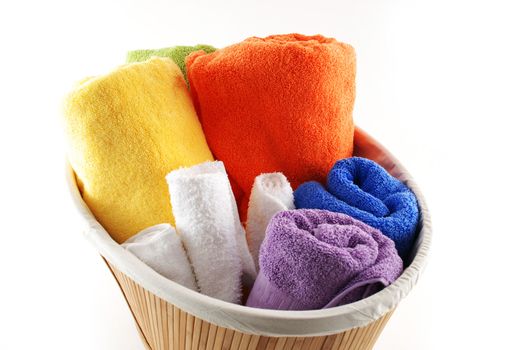 Stock pictures of bath towels and wash clothes