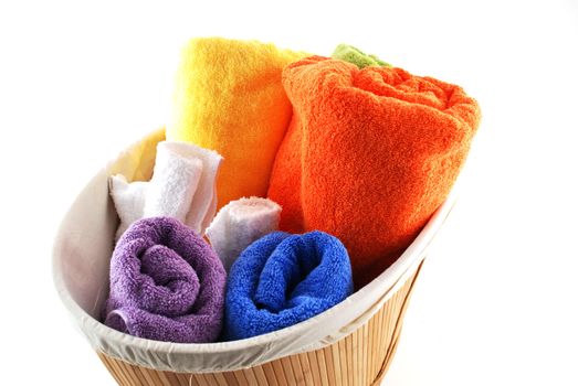 Stock pictures of bath towels and wash clothes