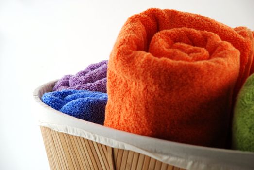 Stock pictures of bath towels and wash clothes