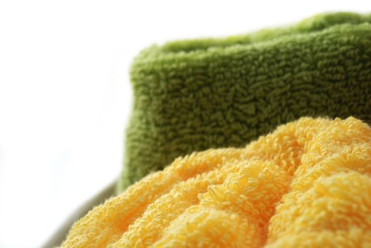 Stock pictures of bath towels and wash clothes