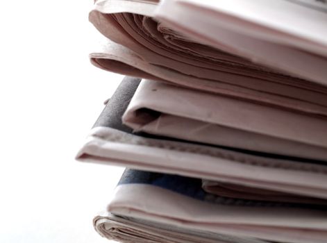 stock pictures of a stack of newspapers or magazines