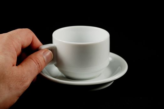 Stock pictures of coffee cups stacked for storage and usage