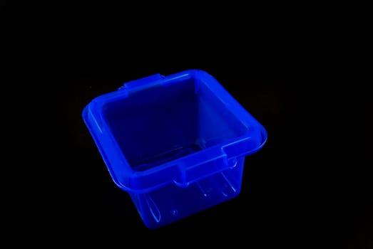 pictures of blue plastic clear containers for storage