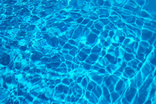 The summer sun reflected in the water 