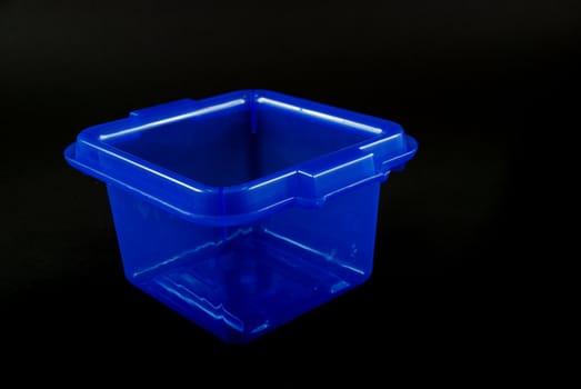 pictures of blue plastic clear containers for storage