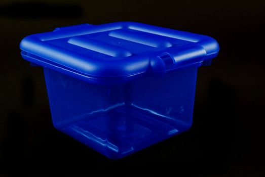 pictures of blue plastic clear containers for storage