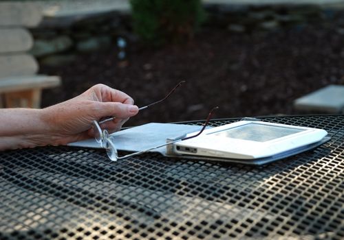 stock pictures of a new reader for electronic books