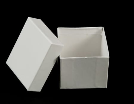 pictures of a square and white cardboard box