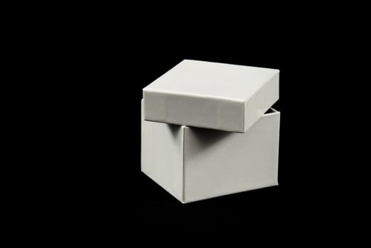 pictures of a square and white cardboard box