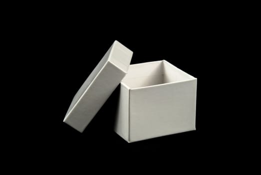 pictures of a square and white cardboard box