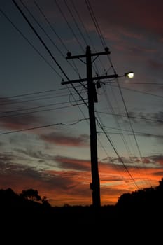 A Colourful Glowing Sky from an Australain Sunset