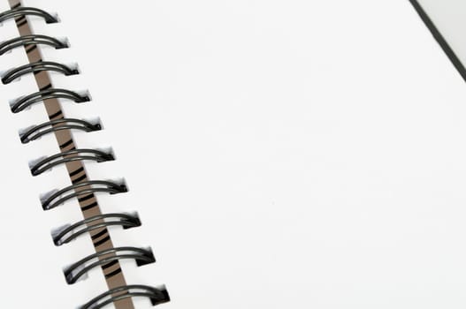 Close up of Open Diary - Personal Organizer - Shallow Depth of Field