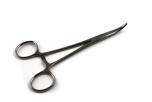 Stock pictures of hemostats used in surgical practice