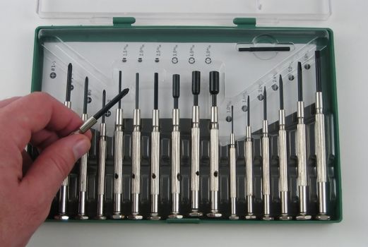 Pictures of small screwdrivers used for precision work