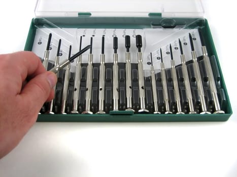 Pictures of small screwdrivers used for precision work