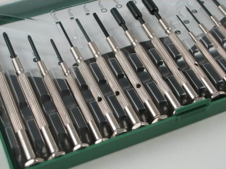 Pictures of small screwdrivers used for precision work