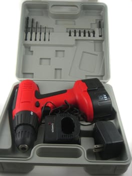 Pictures of a cordless, portable drill