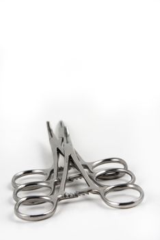 Stock pictures of hemostats used in surgical practice