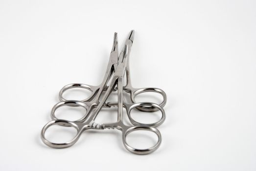 Stock pictures of hemostats used in surgical practice